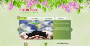 WebSite construction with compost for gardening, tools and support for plants and gardening