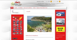 WebSite for Kalithea Star Car Rental 